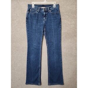 Duluth DuluthFlex Daily Denim Bootcut Jeans Womens 6x33 Blue Dark Wash Stretch